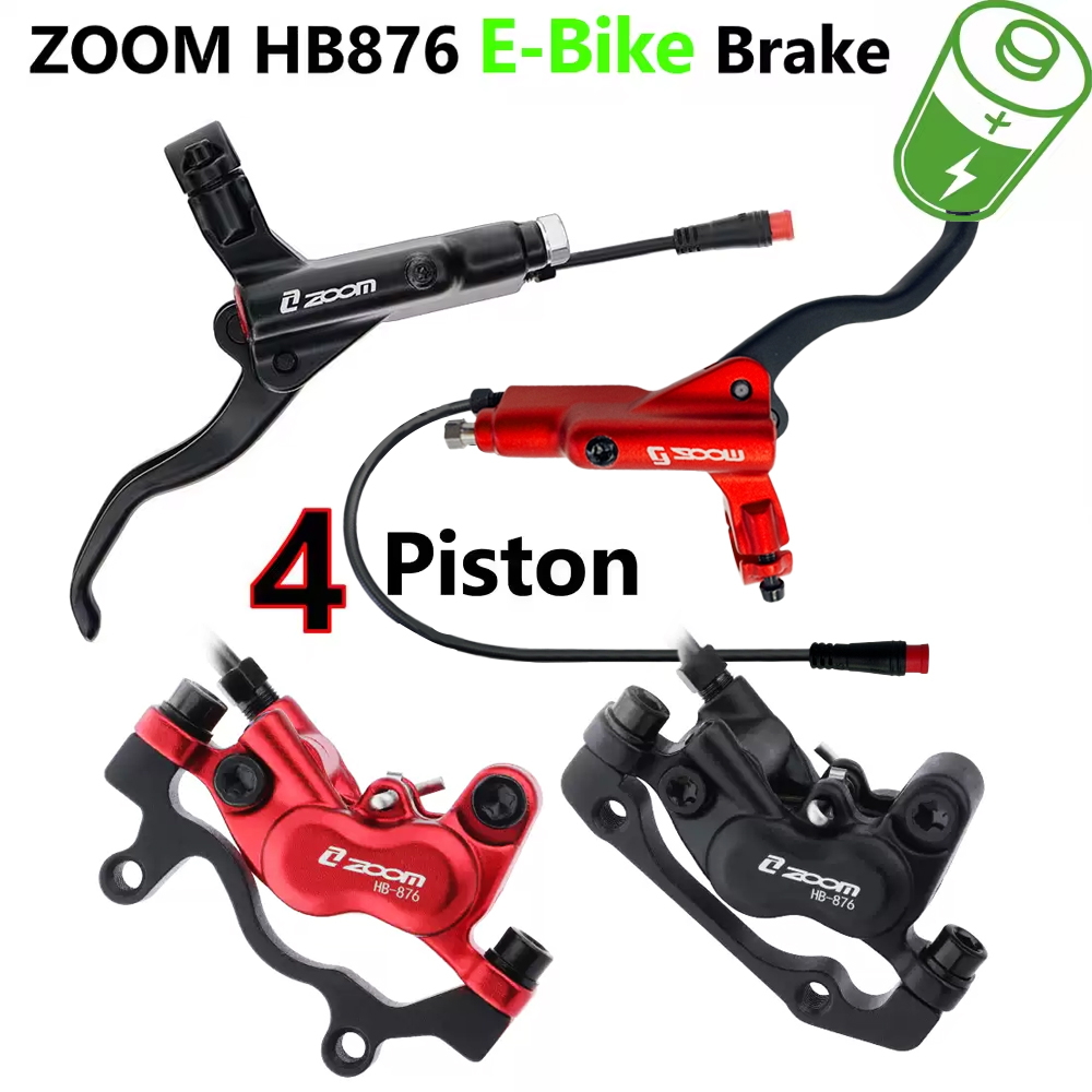 Zoom Hydraulic Brake 4 Piston E-Scooter - Set Rem Cakram Hidrolik 4-Piston ZOOM