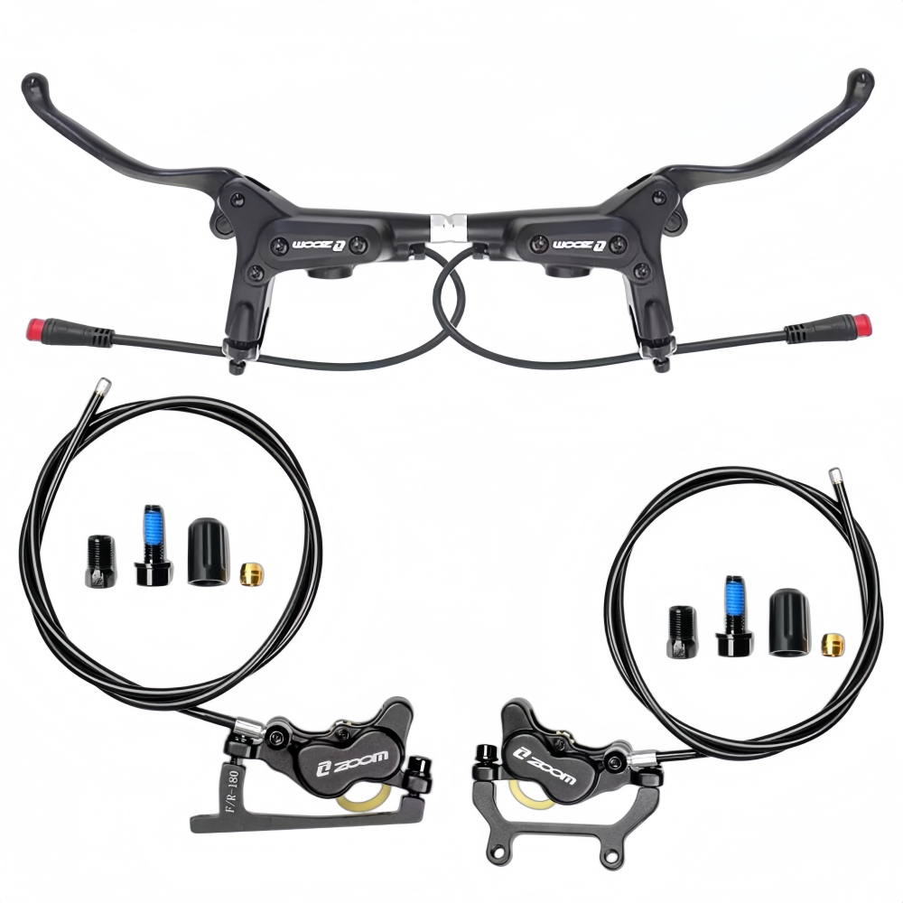 Zoom Hydraulic Brake 4 Piston E-Scooter - ZOOM HB-890E Set Rem Cakram Hidrolik