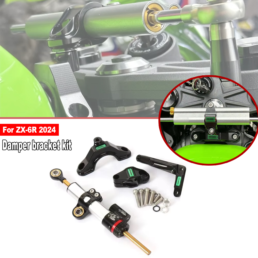 Untuk Kawasaki Ninja ZX 6R ZX- - Steering Damper Stabilizer Kit Cnc ulasan dan harga