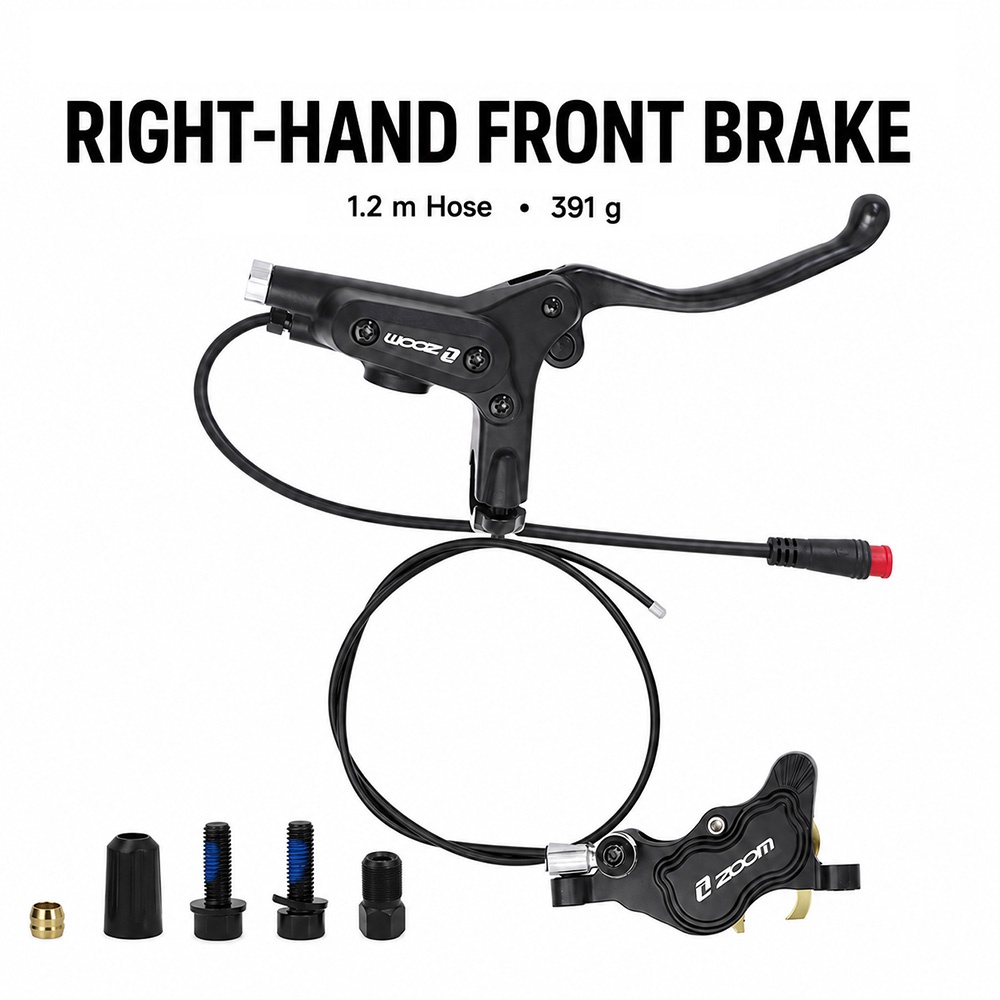 ZOOM HB-890E Set Rem Cakram Hi - Zoom Hydraulic Brake 4 Piston E-Scooter ulasan dan harga