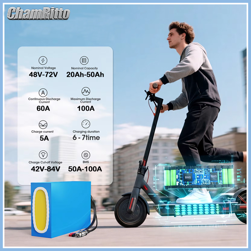 Baterai Lithium 21700 E-bike S - 60V 30Ah 21700 Battery Pack ulasan dan harga