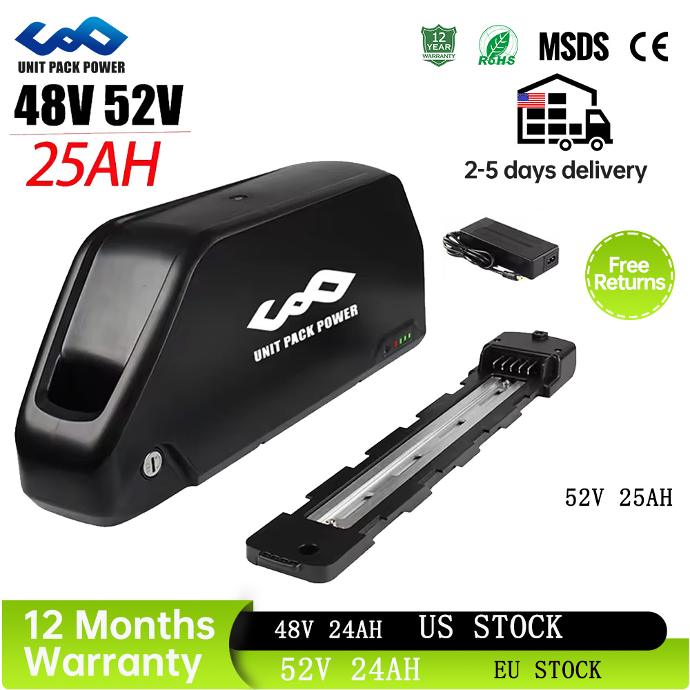 Baterai EBike Downtube 52V 25A - 60V 30Ah 21700 Battery Pack ulasan dan harga